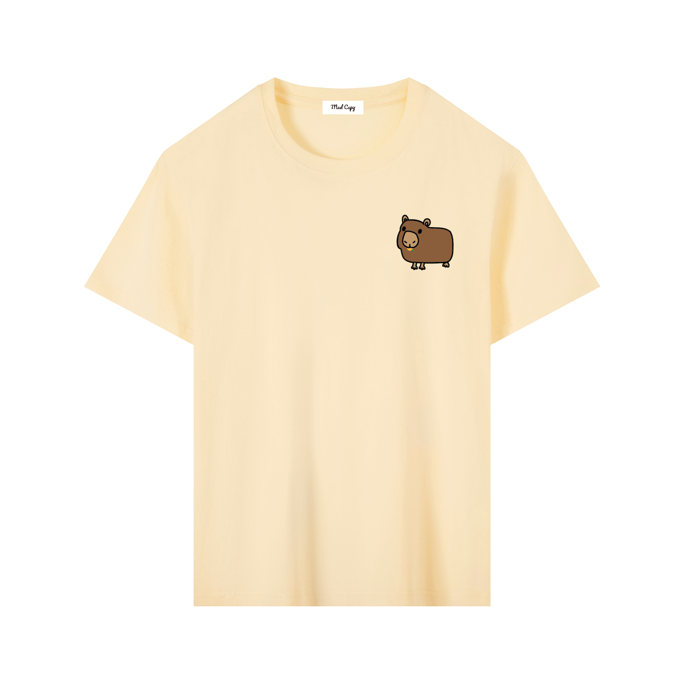 Capybara orange regular fit T-shirt